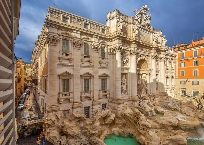 דירה Trevi Ab Aeterno - Amazing View Of The Trevi Fountain *